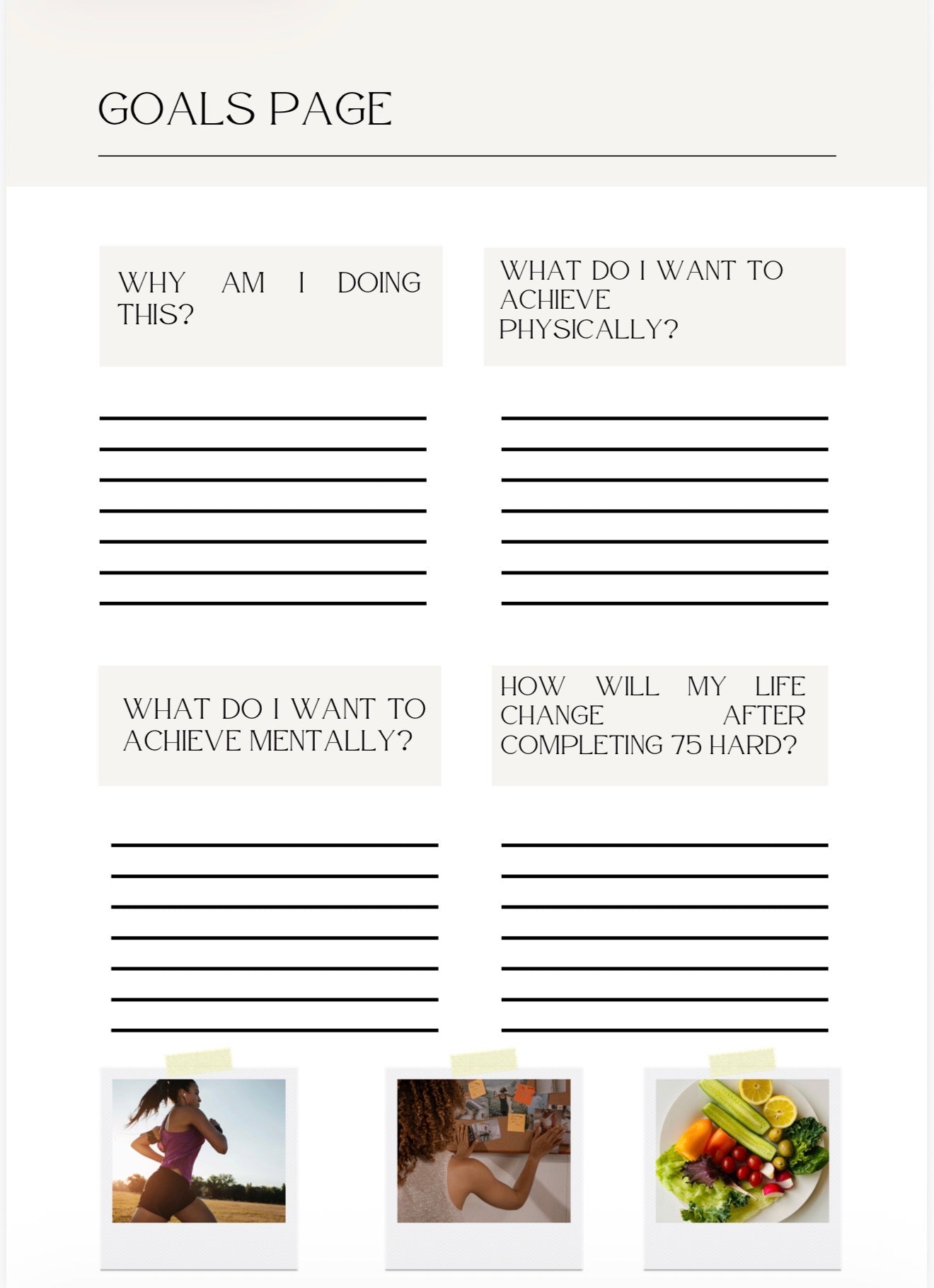75 Hard Weight Loss Planner | 75-Day Fitness & Discipline Challenge PDF
